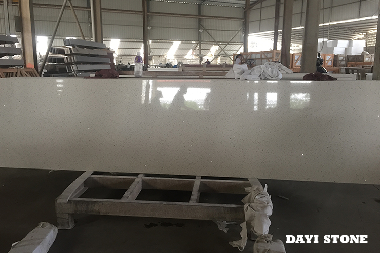 Crystal White Quartz Countertop For Kitchen - Dayi Stone